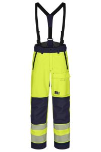 Hi-Vis Shell Trousers, Color: 94 yellow/navy